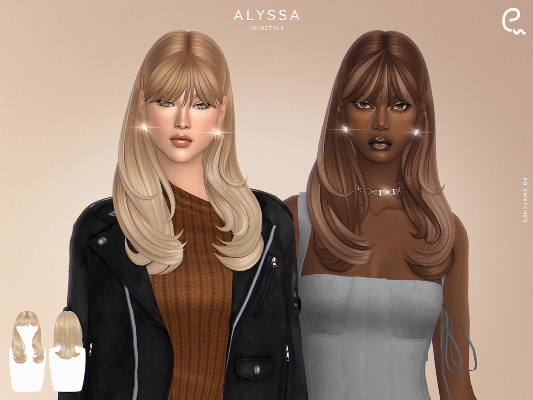 Скриншот мода Прическа Alyssa Hairstyle